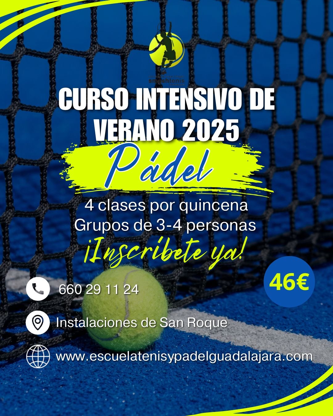 escuela de tenis y padel guadalajara 2024 2025