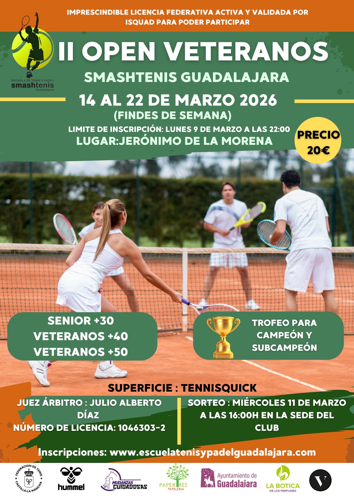 open veteranos 2026 guadalajara